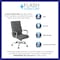 Flash Furniture High Back Gray/Chrome LeatherSoft Executive Swivel Chair GO-2286H-GR-GG - alternate 6